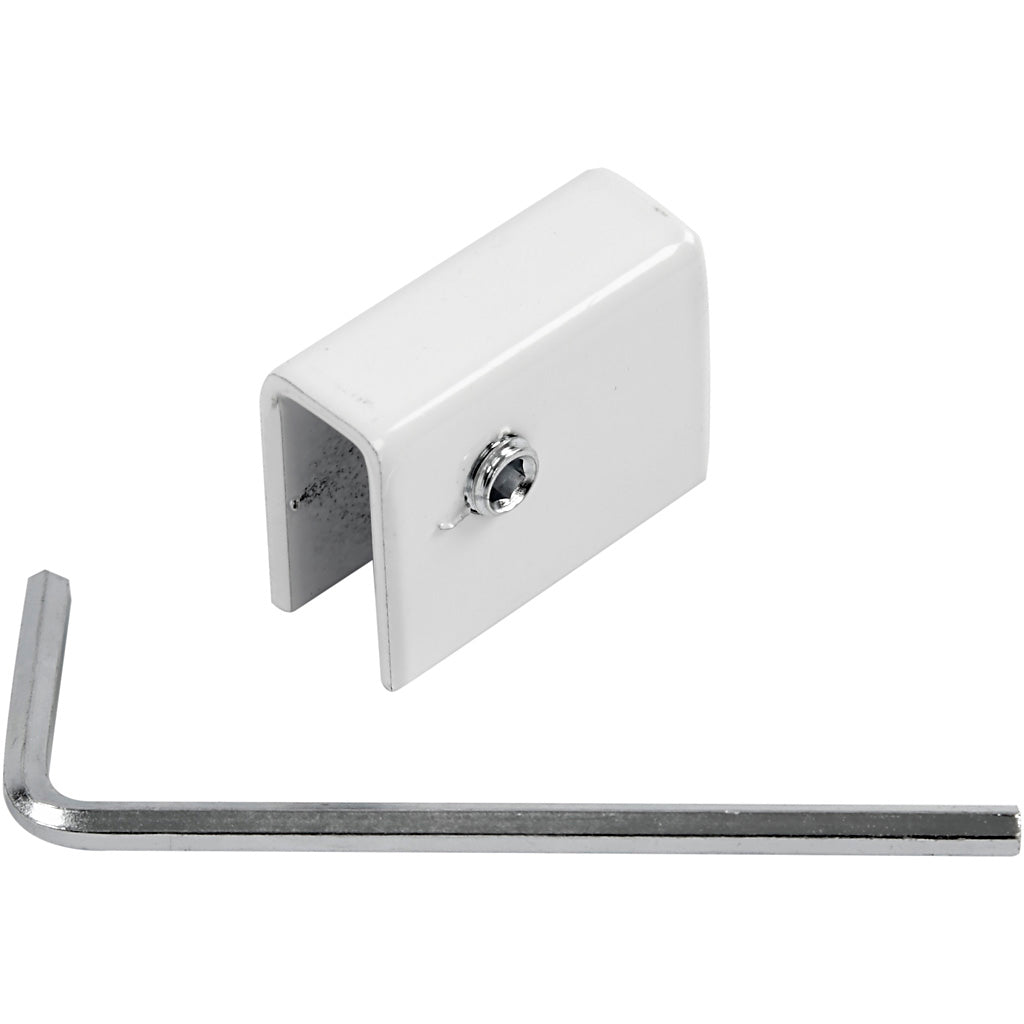 Assembly Kit, H: 22 mm, D. 11 cm, W: 32 mm, white, 1 pc [HOB-93269]