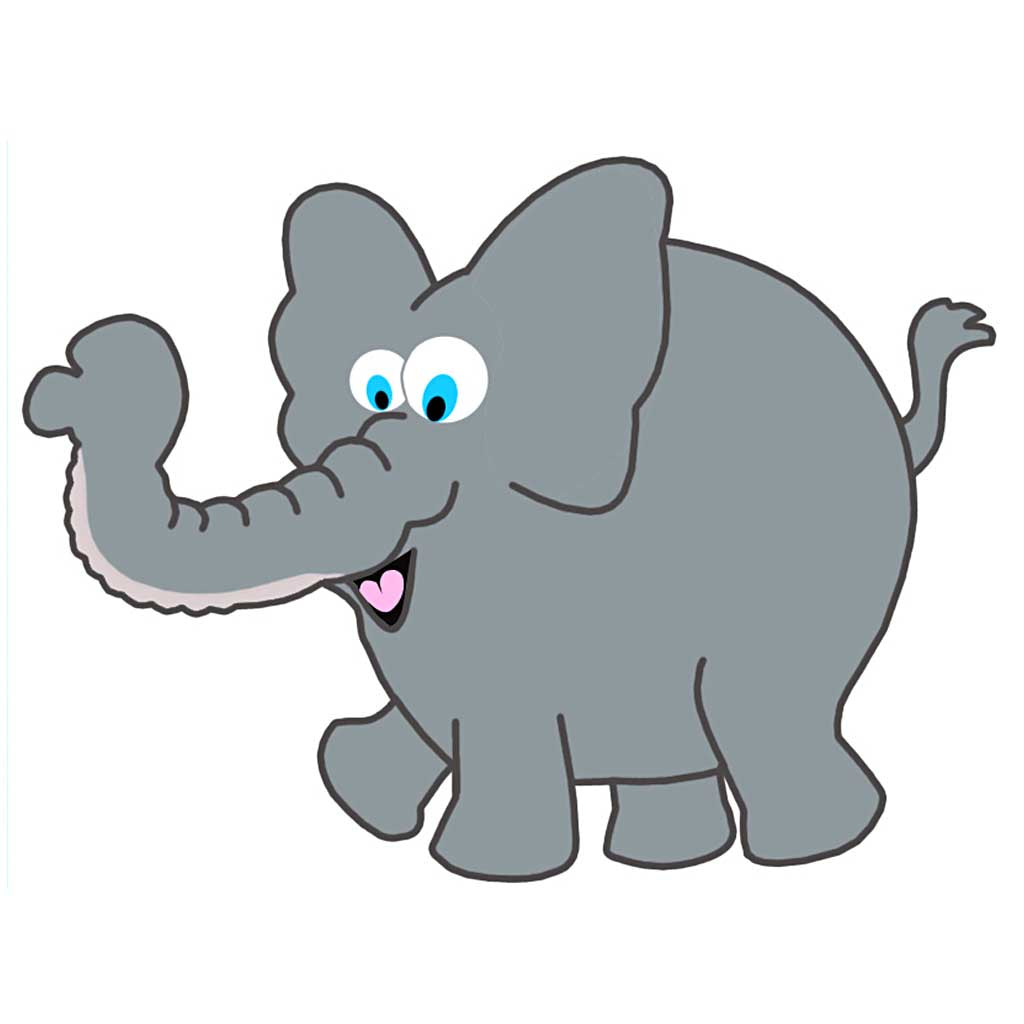 Jungle Animals, H: 14-25 cm, W: 12-23 cm, 230 g, white, 16 pc/ 1 pack [HOB-95218]