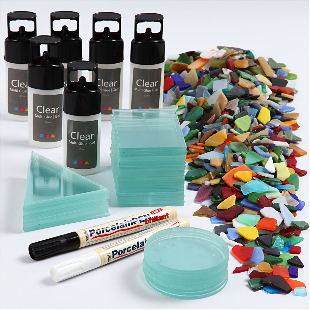 Group Craft Kit Mosaic Ornaments, 40 pc, 1 set [HOB-97417]