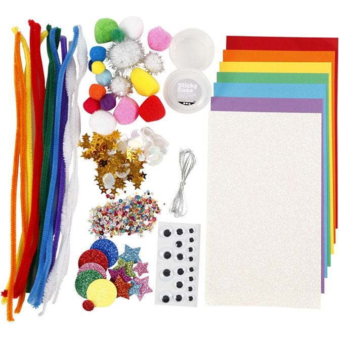 Crafting assortment, Rainbow, 1 pack [HOB-977441]