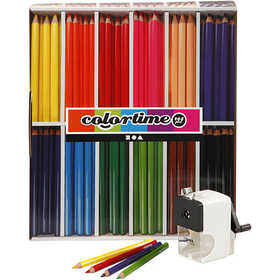 Colortime Colour Pencils, lead 5 mm, assorted colours, 1 set [HOB-97771]