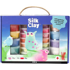 Silk Clay® Set, assorted colours, 1 set [HOB-98110]