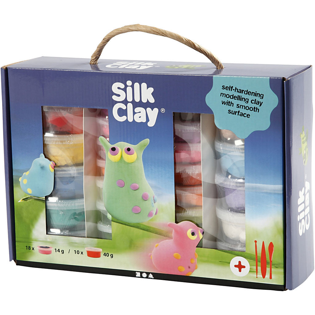 Silk Clay® Set, assorted colours, 1 set [HOB-98110]