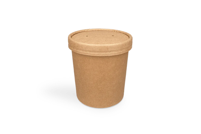 Soup cup Carton 360ml Ø9 cm 12oz kraft (500 pcs) [TK-9987069]