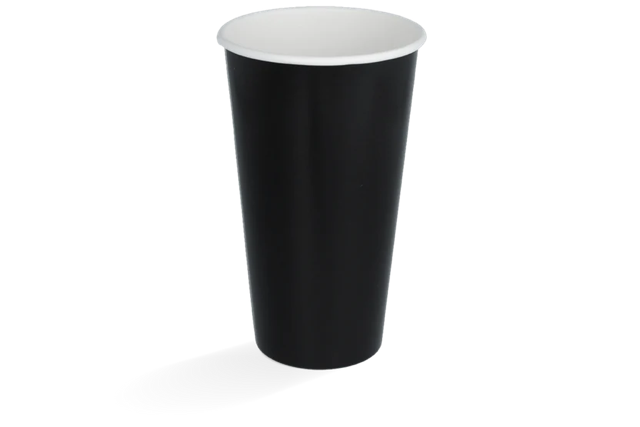 Milkshake cup Carton Large 560ml Ø9 cm 20oz Black FSC®Mix (500 pcs)