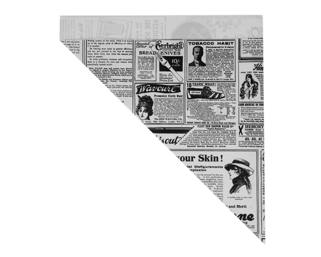 Cone Bags greaseproof paper 'Newspaper' 21x29,5 cm (2.000 pcs) [TK-9987276]