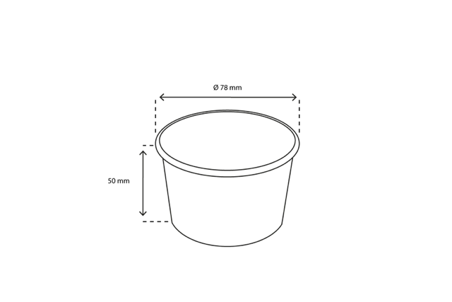 Ice cream cup Carton 120ml Ø7,8cm 4oz FSC®Mix Black (1.000 pcs) [TK-9987422]