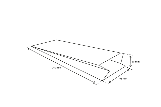 Snack Bags Paper (1.5 ounce) 9,5x6,5x24 cm kraft 50gr (2.100 pcs) [TK-9987482]