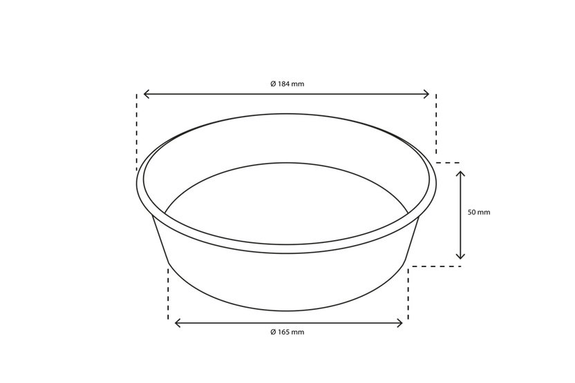 Salad Poke Bowl 900ml 30oz Ø18,4x5cm kraft (300 pcs) [TK-9987587]