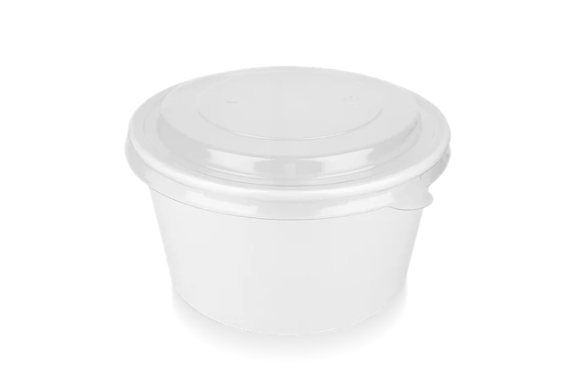 Salad Poke Bowl 1000ml 32oz Ø14,8x7,8 cm White (300 pcs) [TK-9987588]