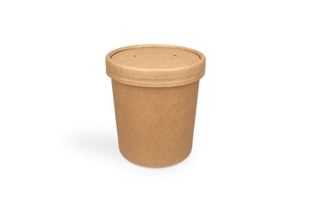 Lid kraft soup cup 240-360ml Ø9 cm (500 pcs) [TK-9987603]