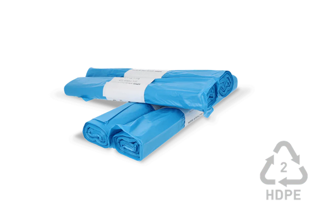 Garbage bags 120 liter 70x110cm 20 Rolls With 25 bags blue (licht) (500 bags) [TK-9987662]
