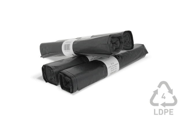 Garbage bags 60 liter 60x80cm 20 Rolls with 20 bags Grey (400 bags) [TK-9987664]