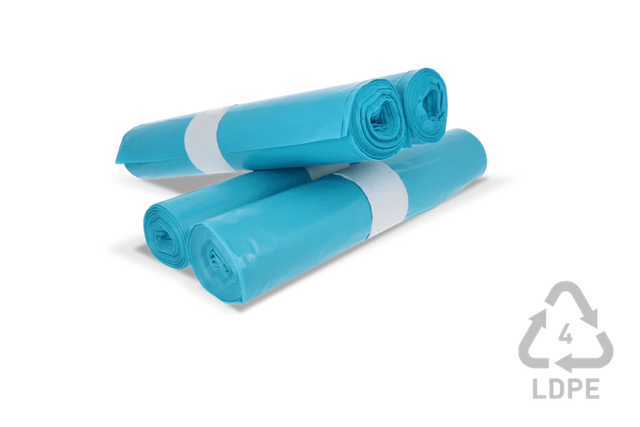 Garbage bags 120 liter 80x110cm 10 Rolls with 20 bags blue (200 bags) [TK-9987665]