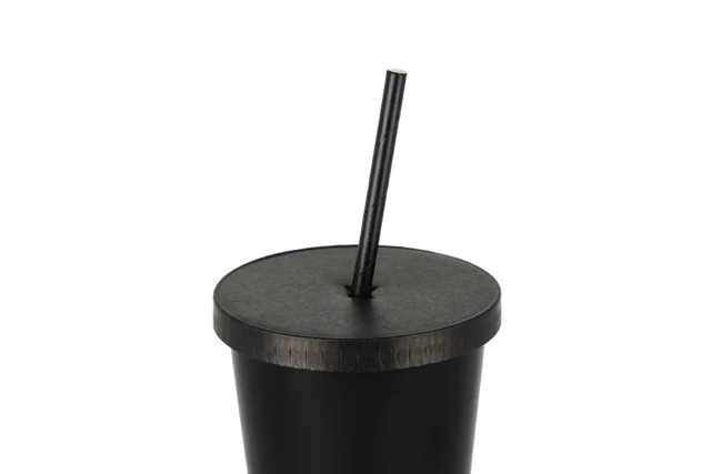 Lid Carton for ice cream & milkshake cup flat with cross Ø9 cm Black (1.000 pcs) [TK-9987766]