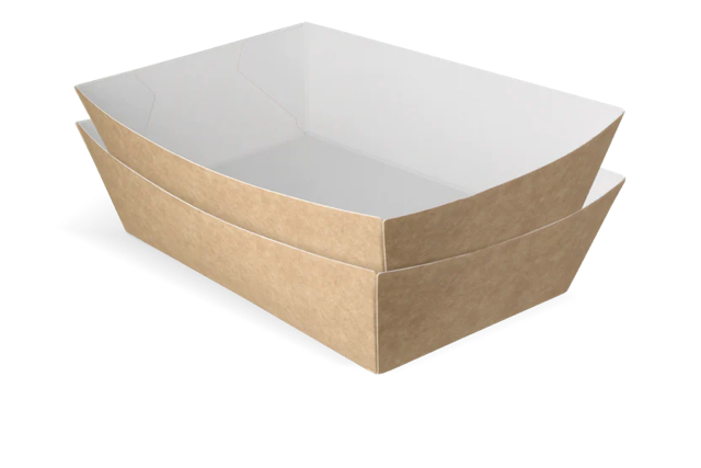 Fries trays A50 kraft/White (400 pcs) [TK-9987899]