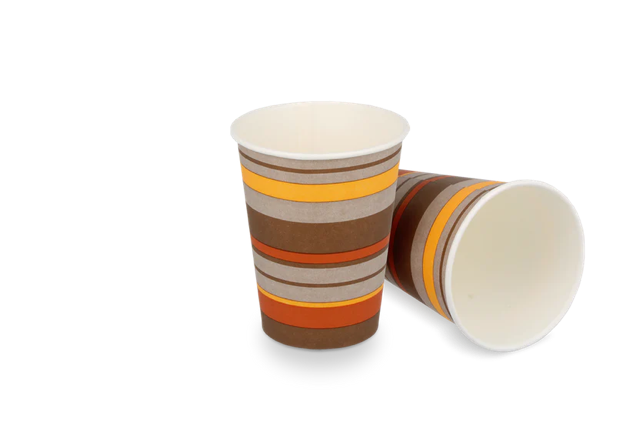 Coffee Cup Carton 150cc 6oz Ø7 cm striped (2.500 pcs) [TK-9987932]