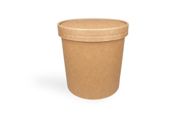 Lid kraft soup cup 750ml Ø11,8cm (500 pcs) [TK-9988182]
