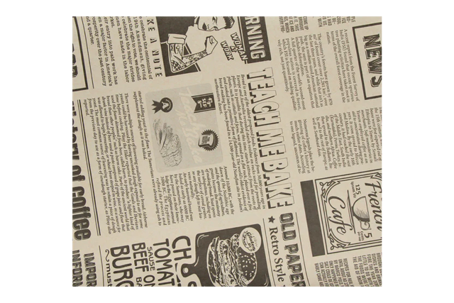 Hamburger Wrapping paper greaseproof 33x38cm FSC®Mix newspaper Brown (2.000 pcs) [TK-9988204]