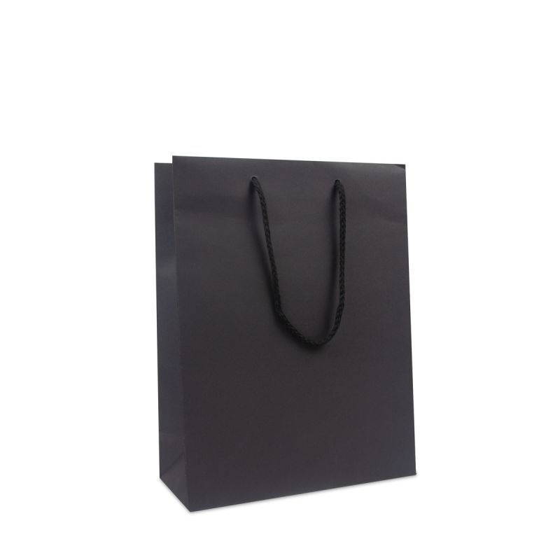 Kraft Carrier Bags 25+11x33cm Black