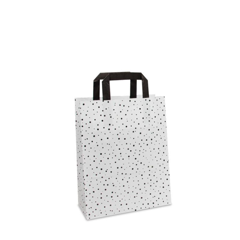Kraft Carrier Bags Bubble 22+10x28cm White (250 pcs) [FP-DPL069]
