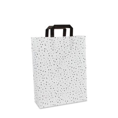 Kraft Carrier Bags Bubble 26+12x35cm White (250 pcs) [FP-DPL070]