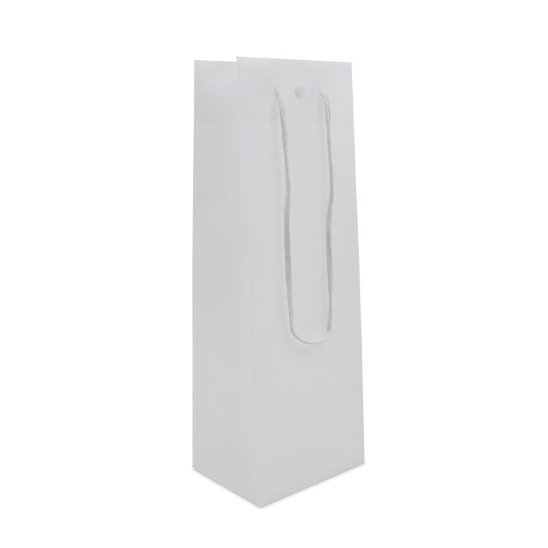 Luxury plastic wine bottle bags 12+10x36cm Semi-transparent (100 pcs) [FP-DQC025]
