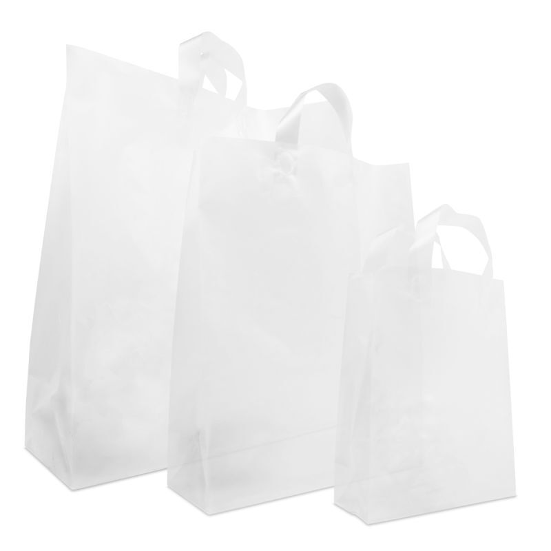 Plastic Carrier Bags 32+15x43cm Semi-transparent (250 pcs) [FP-DQL006]