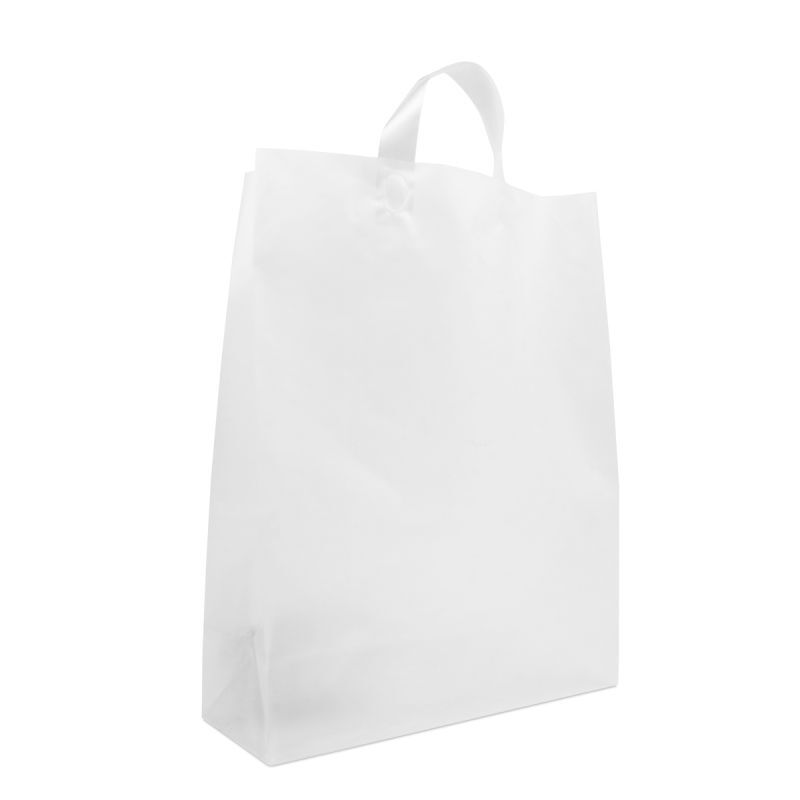 Plastic Carrier Bags 32+15x43cm Semi-transparent (250 pcs) [FP-DQL006]