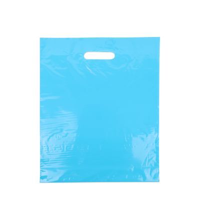 Plastic Carrier Bags 35x44+2x4cm Blue (400 pcs) [FP-DQU199]
