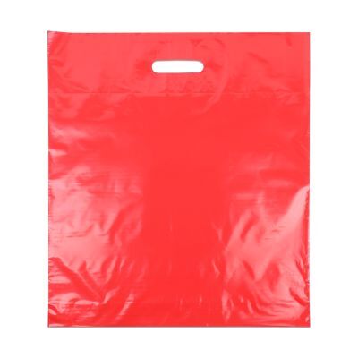 Plastic Carrier Bags 45x50+2x4cm Red (400 pcs) [FP-DQU203]
