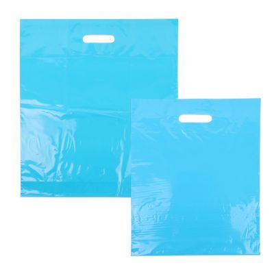 Plastic Carrier Bags 45x50+2x4cm Blue (400 pcs) [FP-DQU204]