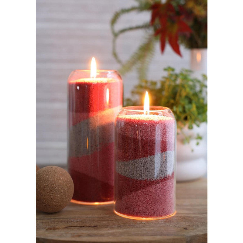 Pearlsand Candle 400gr Pink (6 pcs) [IFS-32729]