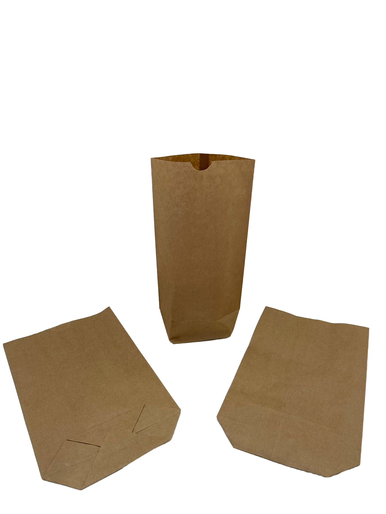 Cross Bottom Bags Kraft (content 0.5 kg) 14x22cm - 1 ply 70 grs [100 pieces) [PAK1412]