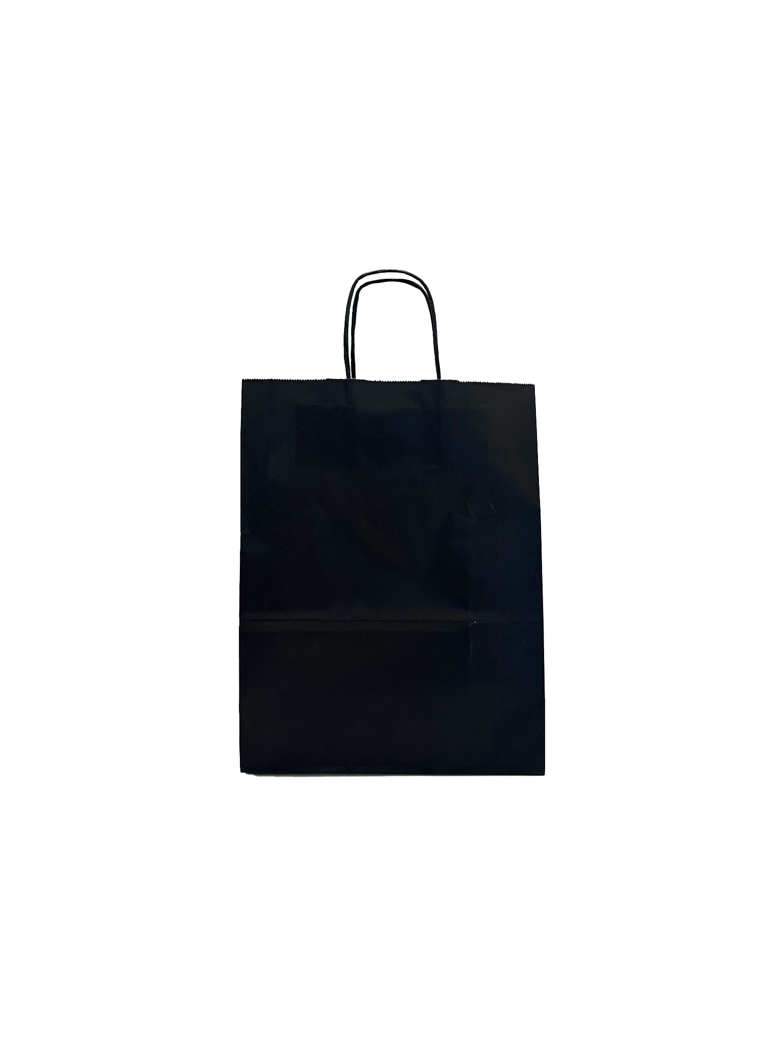 Paper Carrier Bags Black 24+12x31cm Kraft 100 grams (50 pieces) [PAM2231BK]
