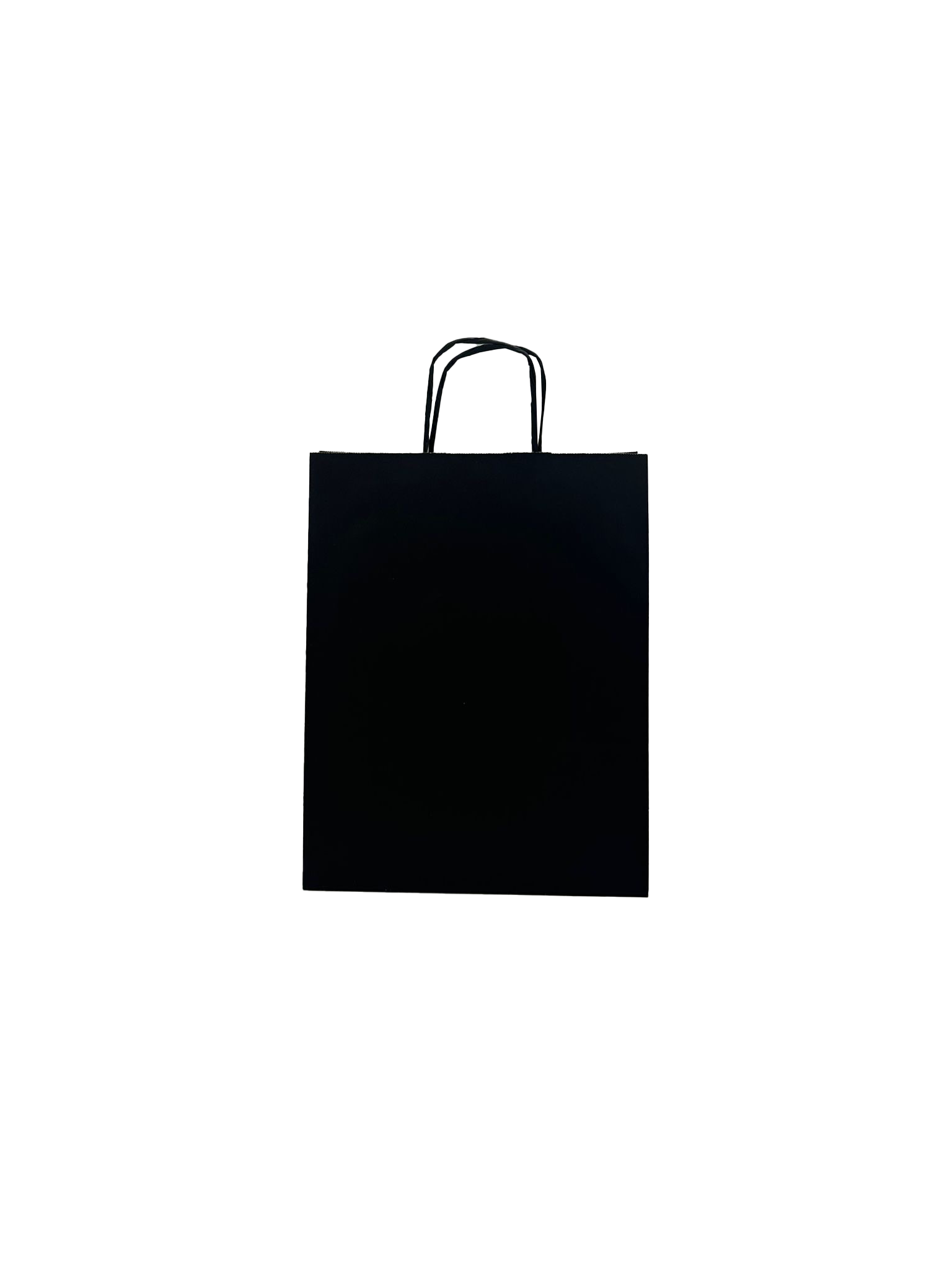Paper Carrier Bags Black 26+12x35cm Kraft 90 grams (50 pieces) [PAM2635BK]