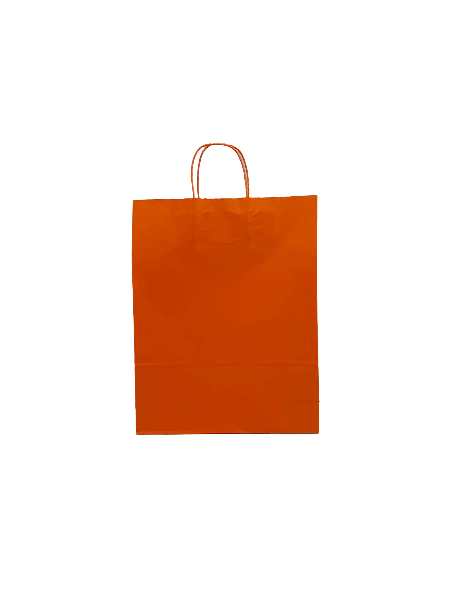 Paper Carrier Bags Orange 32+12x41cm Kraft 100 grams (50 pieces) [PAM3241OR]