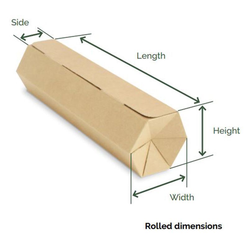 Rollor Light 41,7x13x11,7cm Brown (25 pcs) [FP-ROL003]