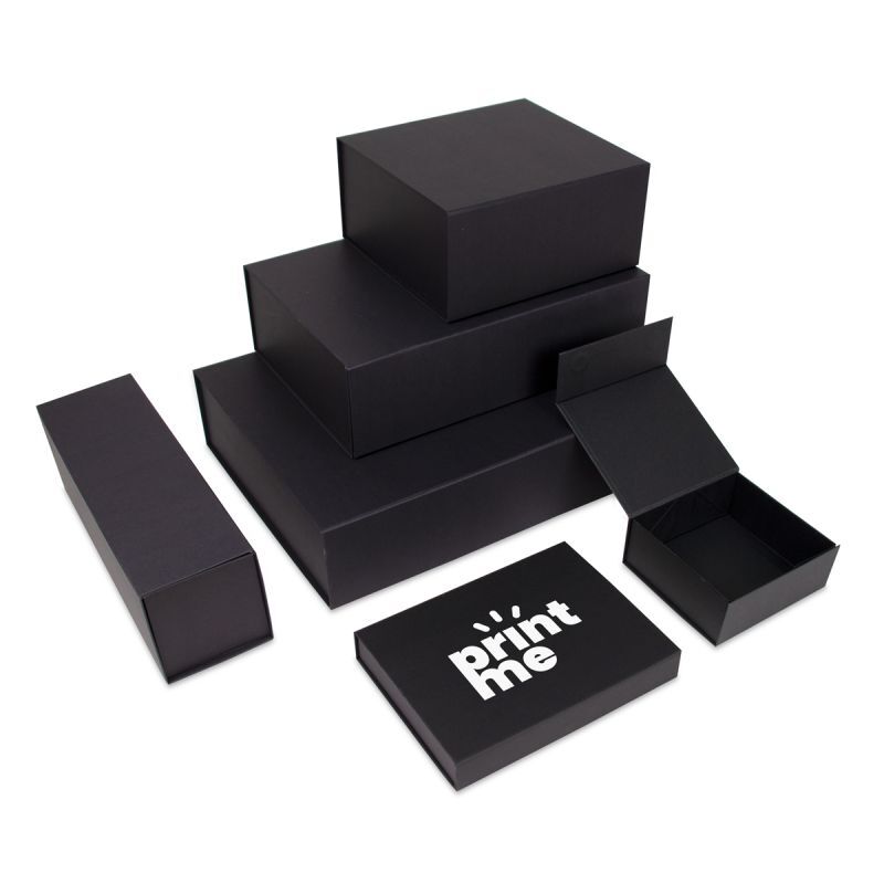 Kraft magnetic boxes 22x16,5x3cm Black (25 pcs) [FP-VPD075]