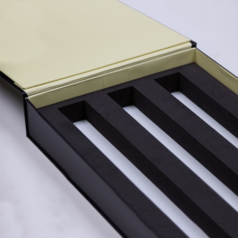 Magnetic boxes with inlays 19x24,5x4,5cm Black (40 pcs) [FP-VPD427]