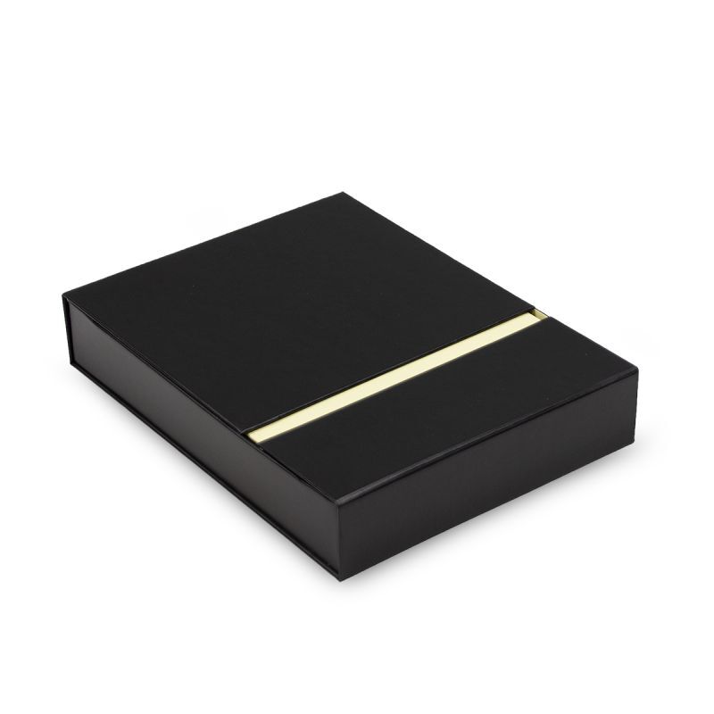 Magnetic boxes with inlays 19x24,5x4,5cm Black (40 pcs) [FP-VPD427]