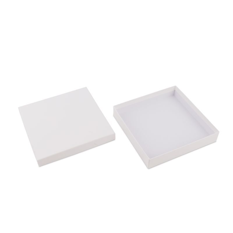 Kraft Gift Boxes with Lids 17,7x17,7x3,2cm White (40 pcs) [FP-VPL009]