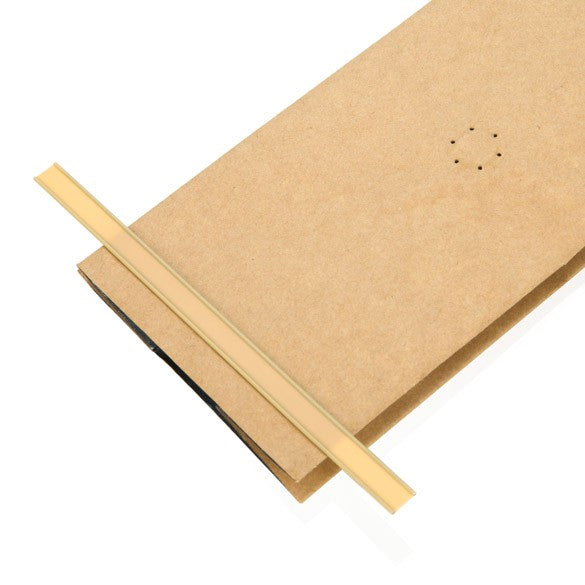 Tin Ties Sticky 14cm Kraft (100 pieces) [TT5KRD]