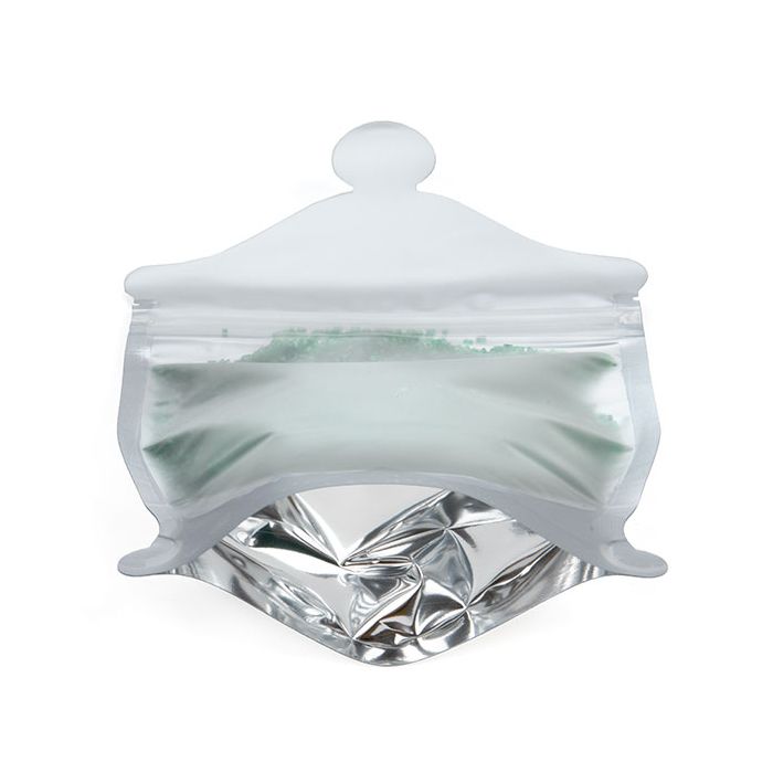 Apothecary Jar Shaped Pouch, Frosted Front Panel 14x6x22,9cm (100 Pieces) [SP3FJ]