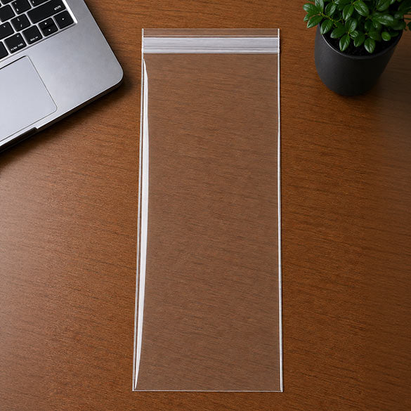 Plastic Bags 26.5x51.4cm Transparent Peel and Seal (100 pieces) [B1020]