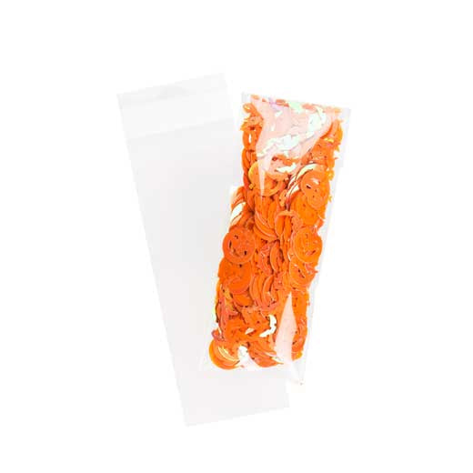Plastic Bags 4.8x12.1cm Transparent Peel and Seal (100 pieces) [B1X4XL]