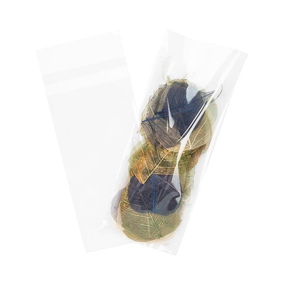 Plastic Bags 11.0x24.5cm Transparent Peel and Seal (100 pieces) [B49PC]