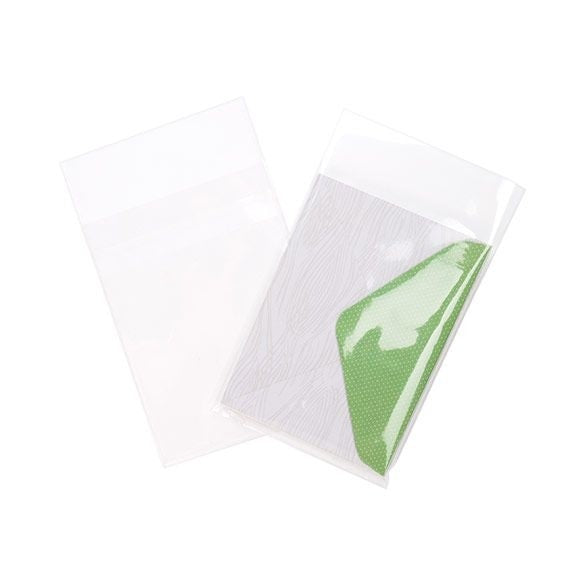 Plastic Bags 10.3x13.7cm Transparent Peel and Seal (100 pieces) [B4B1PC]