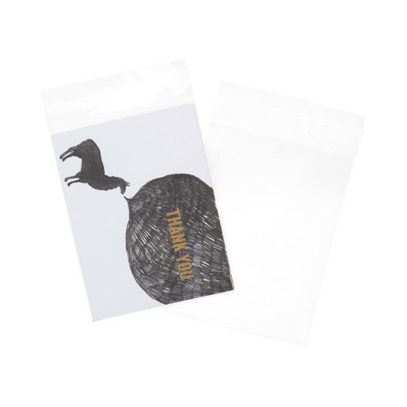 Plastic Bags 11x14.5cm Transparent Peel and Seal (100 pieces) [B4B5]