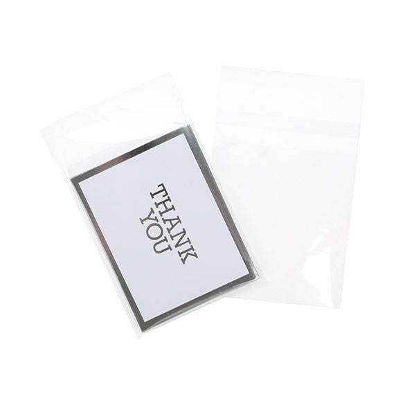 Plastic Bags 12.2x15.7cm Transparent Peel and Seal (100 pieces) [B4N6PC]
